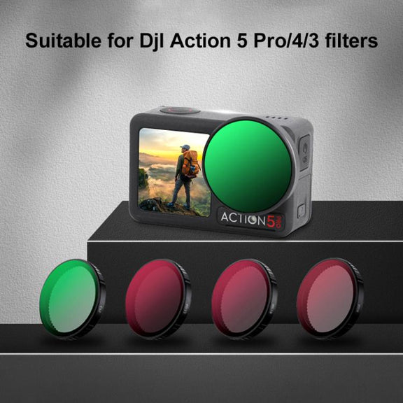 For DJI Action 5 Pro Camera Lens Filter, Filter:ND16