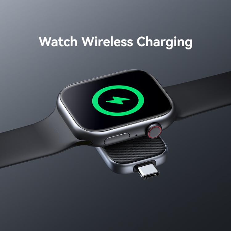 For Apple Watch Series USAMS CD247 USB-C / Type-C Plug Portable Watch Wireless Charger(Desert Gold)