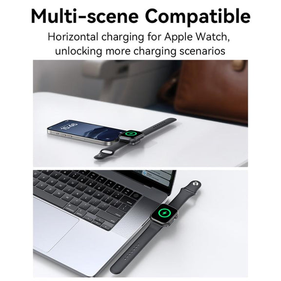 For Apple Watch Series USAMS CD247 USB-C / Type-C Plug Portable Watch Wireless Charger(Metal Gray)