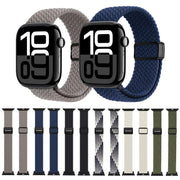 For Apple Watch 42 / 44 / 45 / 46 / 49mm DUX DUCIS Mixture Ultra Series Magnetic Buckle Nylon Braided Strap(Midnight)