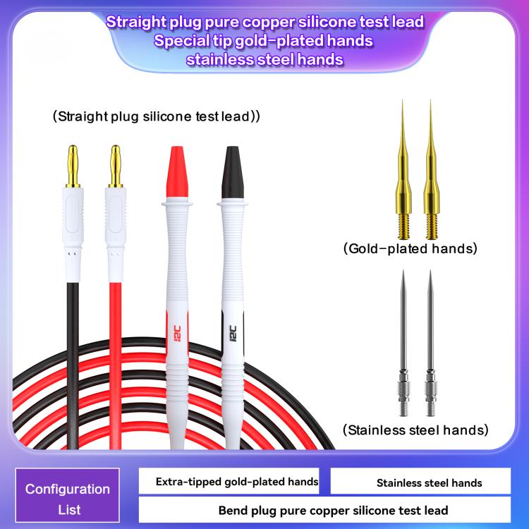 i2C Pure Copper Silicone Probe Detection Pen, Model:Straight Plug