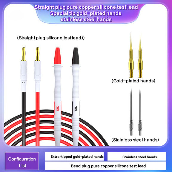 i2C Pure Copper Silicone Probe Detection Pen, Model:Straight Plug