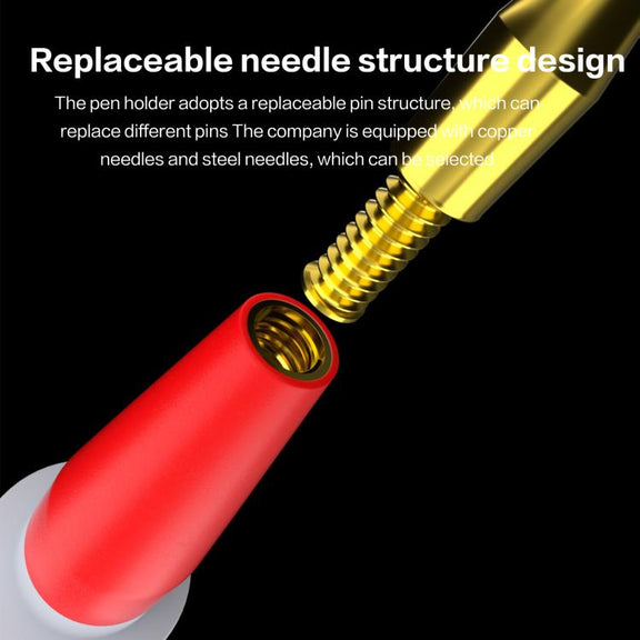 i2C Pure Copper Silicone Probe Detection Pen, Model:Straight Plug