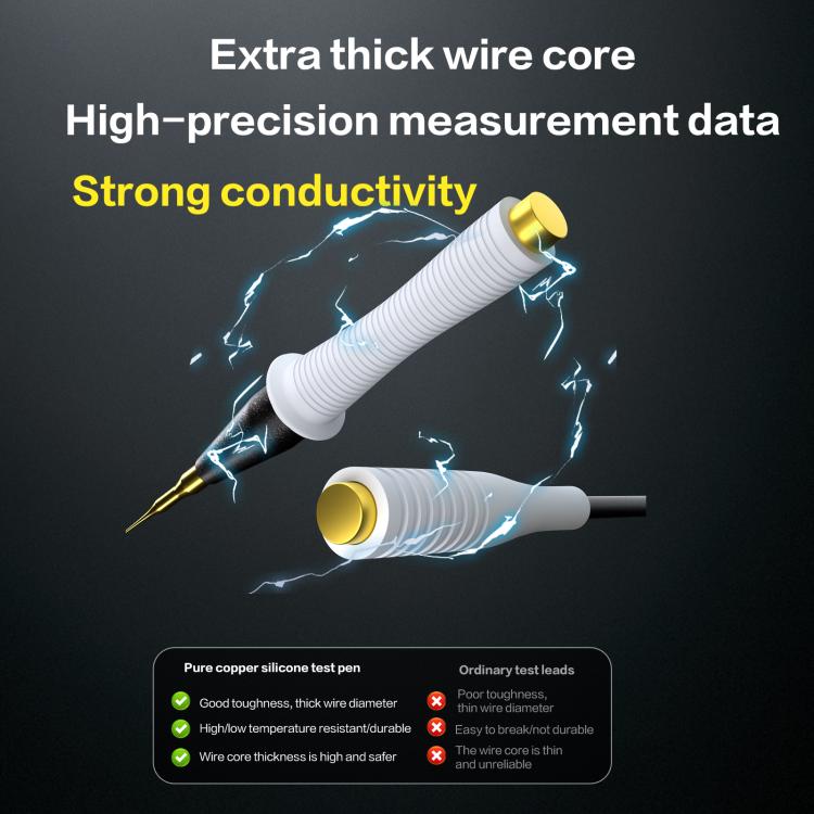 i2C Pure Copper Silicone Probe Detection Pen, Model:Straight Plug