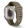 For Apple Watch 46mm / 49mm / 45mm / 44mm Shark Texture Holes Silicone Watch Band(Stone) - free shipping - PMC TechLife - Order now!