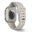 For Apple Watch 46mm / 49mm / 45mm / 44mm Shark Texture Holes Silicone Watch Band(Starlight) - free shipping - PMC TechLife - Order now!