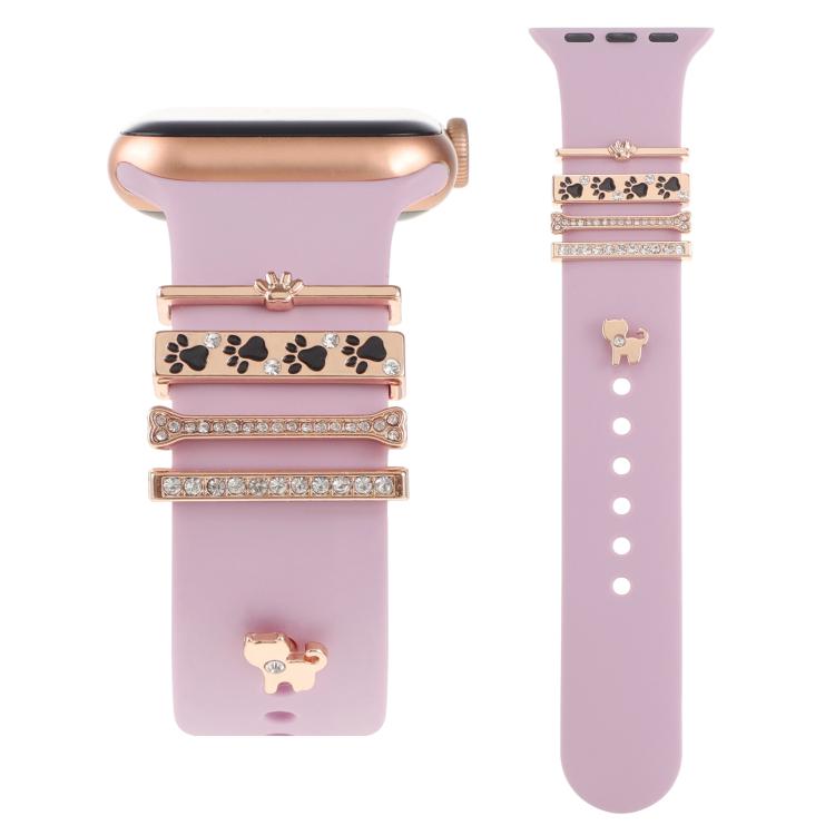 Smart Watch Band Decorative Ring Metal Accessories(Dog Paw)