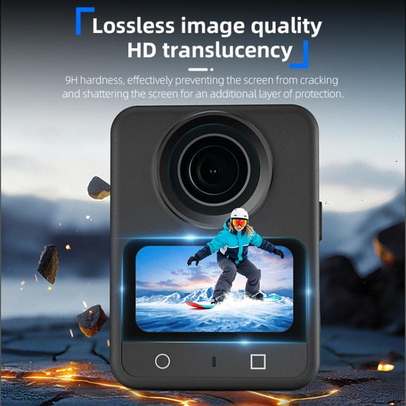 For DJI Osmo 360 STARTRC 2pcs HD Screen Tempered Glass Films(Transparent)
