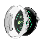 For Google Pixel Watch 3 45mm Integrated Full Coverage TPU Watch Protective Cover(Transparent)