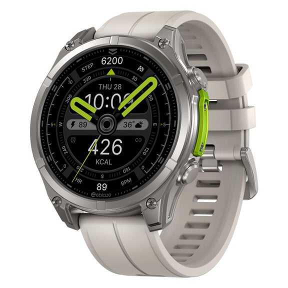 Zeblaze Vibe 8 Rugged Outdoor Smart Watch 1.43 inch Screen 5 ATM & IP69K Built-in Flashlight(Grey)