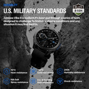 Zeblaze Vibe 8 Rugged Outdoor Smart Watch 1.43 inch Screen 5 ATM & IP69K Built-in Flashlight(Grey)
