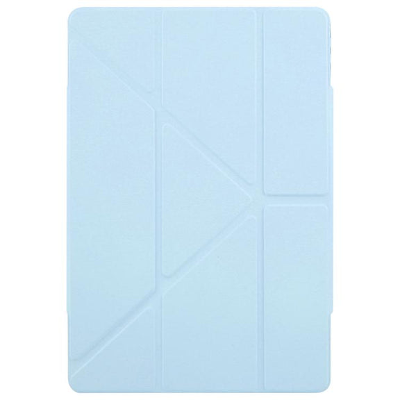 For Huawei MatePad Air 12 2024 Magnetic Detachable Dual-Clasp Acrylic Deformation Leather Tablet Case(Ice Blue)