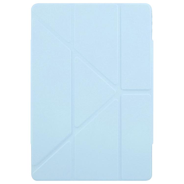 For Huawei MatePad Air 12 2024 Magnetic Detachable Dual-Clasp Acrylic Deformation Leather Tablet Case(Ice Blue)