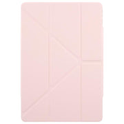 For Huawei MatePad Pro 12.2 2024 Magnetic Detachable Dual-Clasp Acrylic Deformation Leather Tablet Case(Pink)