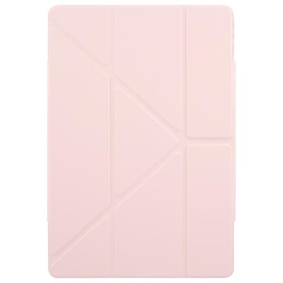 For Huawei MatePad Pro 12.2 2024 Magnetic Detachable Dual-Clasp Acrylic Deformation Leather Tablet Case(Pink)