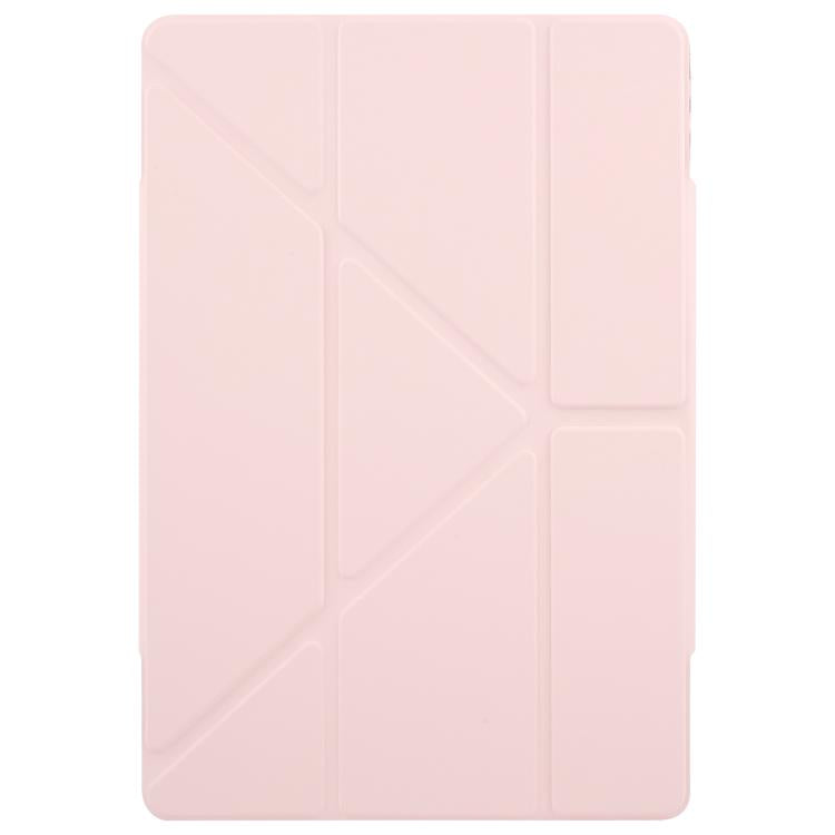 For Huawei MatePad Pro 12.2 2024 Magnetic Detachable Dual-Clasp Acrylic Deformation Leather Tablet Case(Pink)