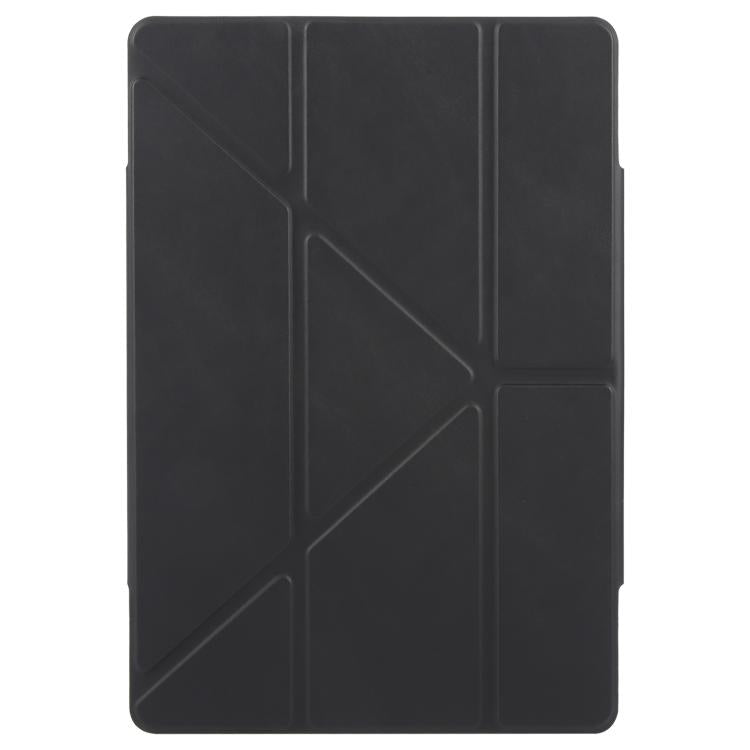 For Huawei MatePad Pro 12.2 2024 Magnetic Detachable Dual-Clasp Acrylic Deformation Leather Tablet Case(Black)