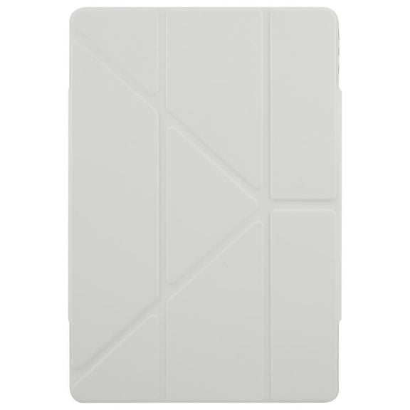 For Huawei MatePad Pro 12.2 2024 Magnetic Detachable Dual-Clasp Acrylic Deformation Leather Tablet Case(Grey)