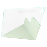 For Huawei MatePad Pro 12.2 2024 Magnetic Detachable Dual-Clasp Acrylic Deformation Leather Tablet Case(Baby Green)