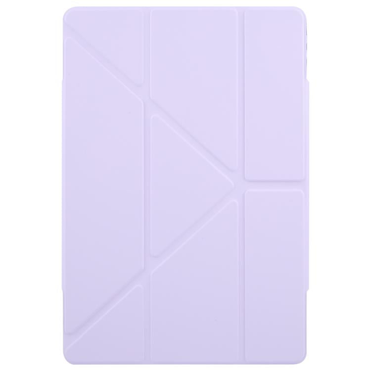 For Huawei MatePad Pro 12.2 2024 Magnetic Detachable Dual-Clasp Acrylic Deformation Leather Tablet Case(Taro Purple)
