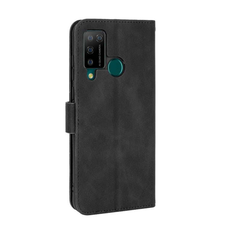 For DOOGEE N20 Pro Solid Color Skin Feel Magnetic Buckle Horizontal Flip Calf Texture PU Leather Case with Holder & Card Slots & Wallet(Black)