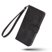 For DOOGEE N20 Pro Solid Color Skin Feel Magnetic Buckle Horizontal Flip Calf Texture PU Leather Case with Holder & Card Slots & Wallet(Black)