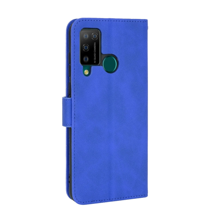 For DOOGEE N20 Pro Solid Color Skin Feel Magnetic Buckle Horizontal Flip Calf Texture PU Leather Case with Holder & Card Slots & Wallet(Blue)