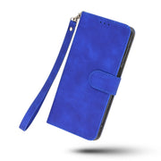 For DOOGEE N20 Pro Solid Color Skin Feel Magnetic Buckle Horizontal Flip Calf Texture PU Leather Case with Holder & Card Slots & Wallet(Blue)