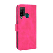 For DOOGEE N20 Pro Solid Color Skin Feel Magnetic Buckle Horizontal Flip Calf Texture PU Leather Case with Holder & Card Slots & Wallet(Rose Red)