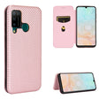 For DOOGEE N20 Pro Carbon Fiber Texture Horizontal Flip TPU + PC + PU Leather Case with Card Slot(Pink) - More Brand by PMC TechLife | Online Shopping South Africa | PMC TechLife | Buy Now Pay Later Mobicred