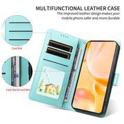 For Motorola Moto G05 / E15 Embossed Heart Dog RFID Blocking Wallet Leather Phone Case(Green)
