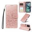 For Motorola Moto G35 5G Embossed Heart Dog RFID Blocking Wallet Leather Phone Case(Rose Gold) - free shipping - PMC TechLife - Order now!
