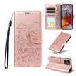 For Motorola Moto G75 5G Embossed Heart Dog RFID Blocking Wallet Leather Phone Case(Rose Gold) - free shipping - PMC TechLife - Order now!