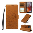 For Motorola Moto G75 5G Embossed Heart Dog RFID Blocking Wallet Leather Phone Case(Brown) - free shipping - PMC TechLife - Order now!