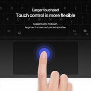 For MicroSoft Surface Pro 12 Backlight Tablet Bluetooth Keyboard with Touch Pad(Black)