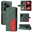 For Huawei Pura 80 Pro 5G Dual-color Splicing Flip Leather Phone Case(Green) - free shipping - PMC TechLife - Order now!