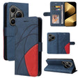 For Huawei Pura 80 Ultra 5G Dual-color Splicing Flip Leather Phone Case(Blue) - free shipping - PMC TechLife - Order now!