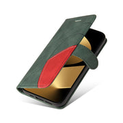 For Huawei Pura 80 Ultra 5G Dual-color Splicing Flip Leather Phone Case(Green)