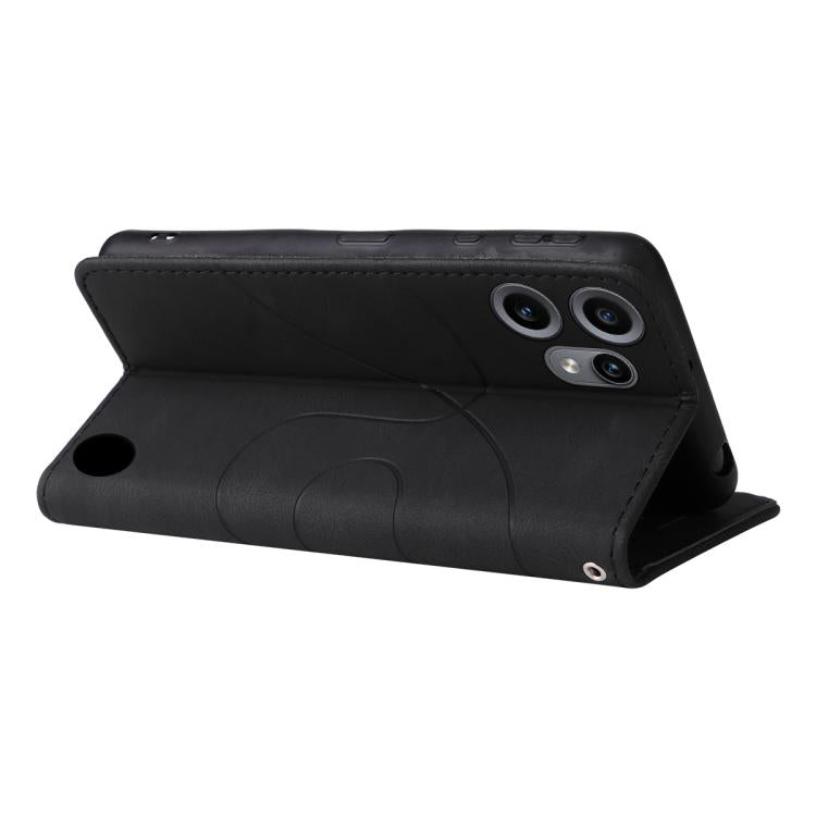 For Nothing CMF Phone 2 Pro Dual-color Splicing Flip Leather Phone Case(Black)