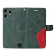 For Nothing CMF Phone 2 Pro Dual-color Splicing Flip Leather Phone Case(Green)