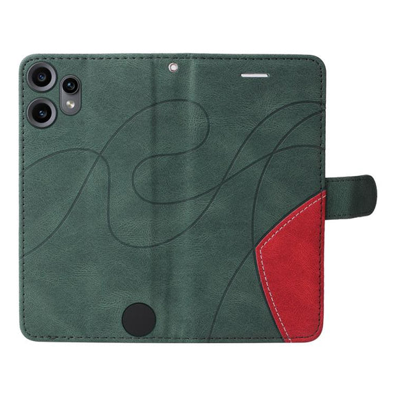 For Nothing CMF Phone 2 Pro Dual-color Splicing Flip Leather Phone Case(Green)
