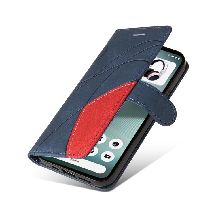 For Nothing Phone 3 Dual-color Splicing Flip Leather Phone Case(Blue)