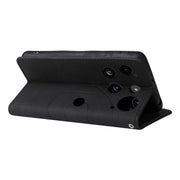 For Nothing Phone 3 Dual-color Splicing Flip Leather Phone Case(Black)