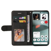 For Nothing Phone 3 Dual-color Splicing Flip Leather Phone Case(Black)