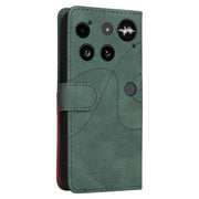 For Nothing Phone 3 Dual-color Splicing Flip Leather Phone Case(Green)