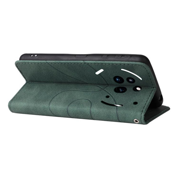 For Nothing Phone 3A Pro Dual-color Splicing Flip Leather Phone Case(Green)