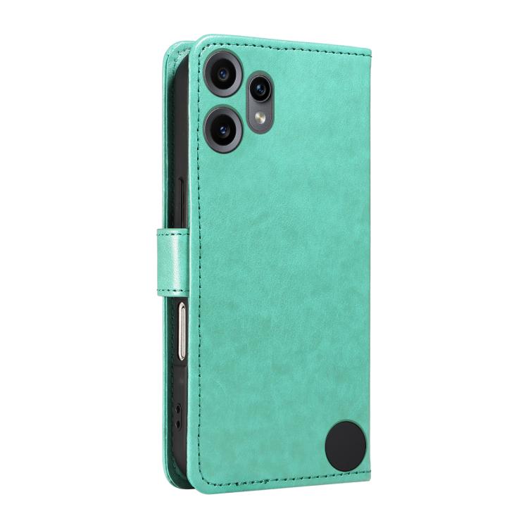 For Nothing CMF Phone 2 Pro Cat and Bee Embossed Flip Leather Phone Case(Green)