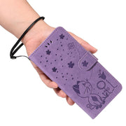 For Nothing CMF Phone 2 Pro Cat and Bee Embossed Flip Leather Phone Case(Purple)