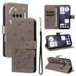 For Nothing Phone 3A Cat and Bee Embossed Flip Leather Phone Case(Grey) - free shipping - PMC TechLife - Order now!