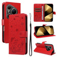 For Huawei Pura 80 Ultra 5G Cat and Bee Embossed Flip Leather Phone Case(Red) - free shipping - PMC TechLife - Order now!